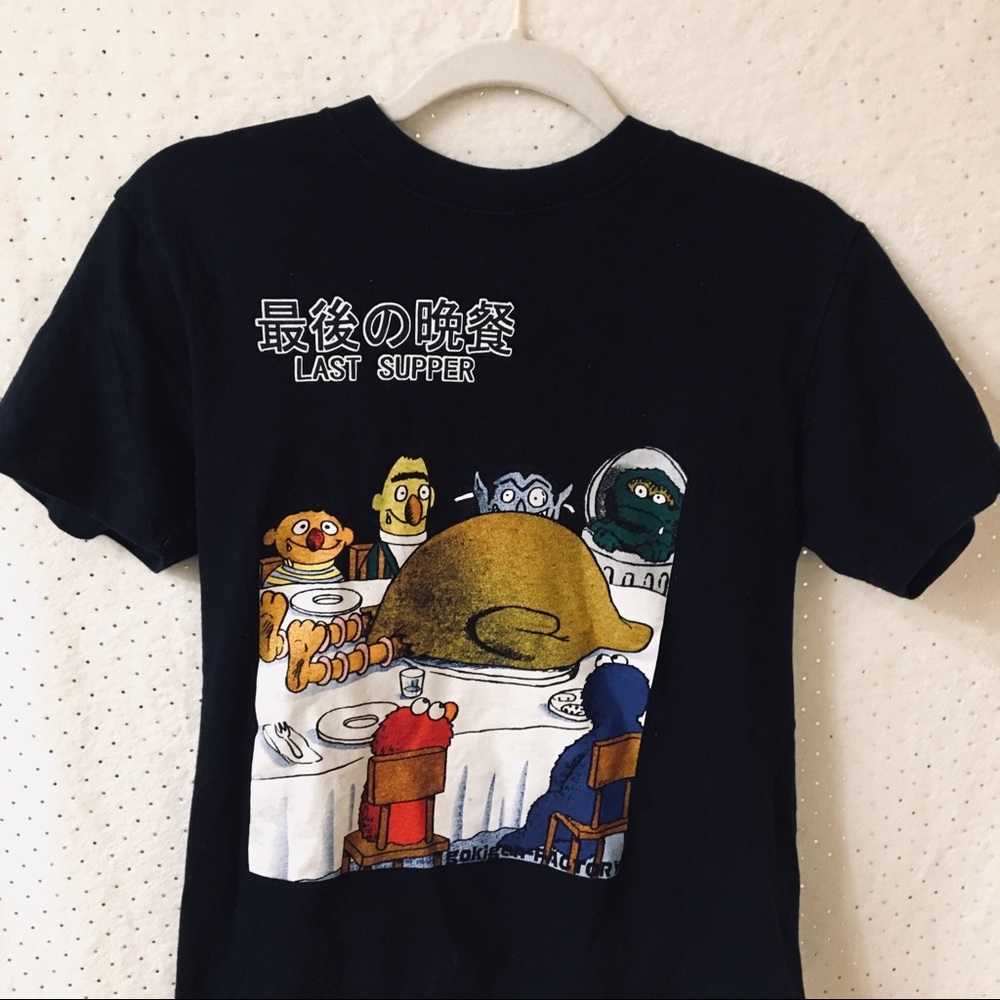 ⭐️3/$20⭐️ Gokigen Factory Sesame Street T-Shirt
